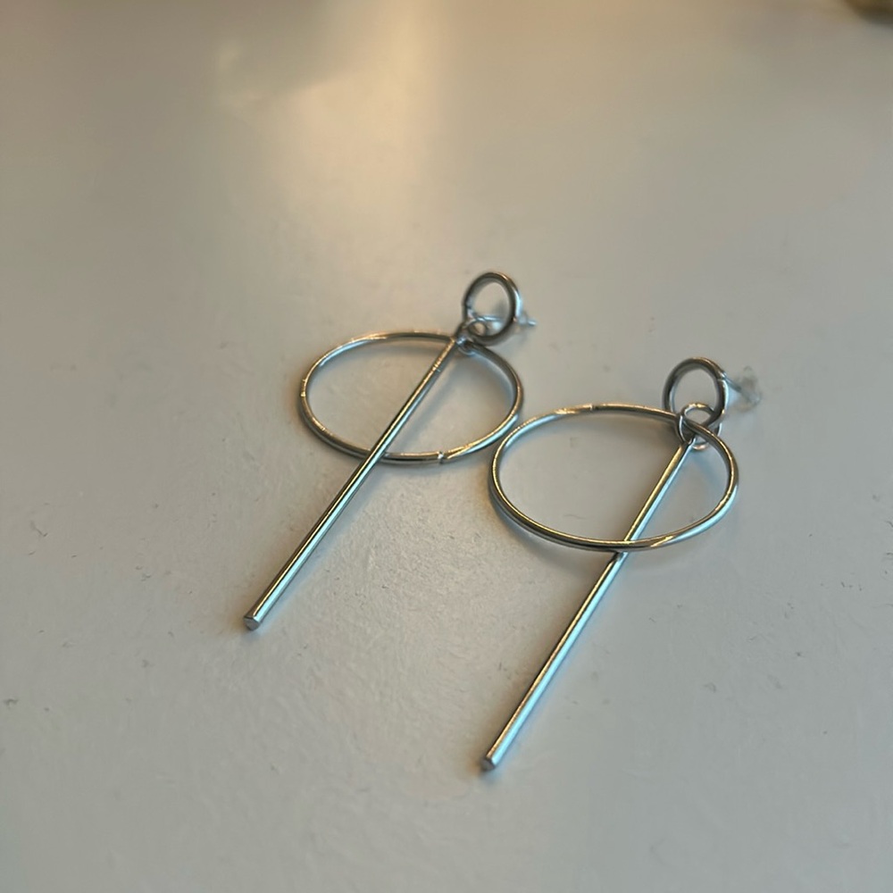 Simple Silver Earrings